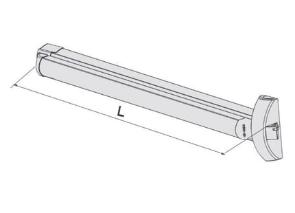 CISA MANIGLIONE ANTIPANICO DA APPLICARE FAST TOUCH MM1200 AMBIDX*