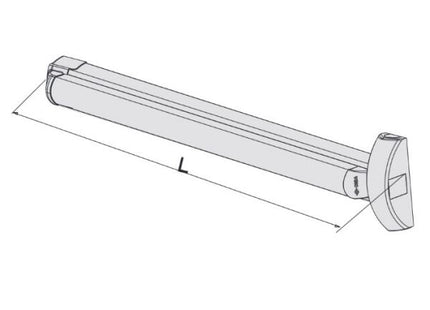 CISA MANIGLIONE ANTIPANICO DA APPLICARE FAST TOUCH MM1200 AMBIDX*