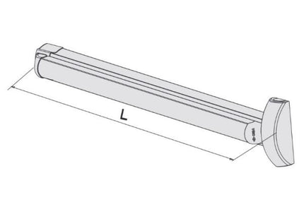 CISA MANIGLIONE ANTIPANICO DA APPLICARE FAST TOUCH MM1200 AMBIDX*