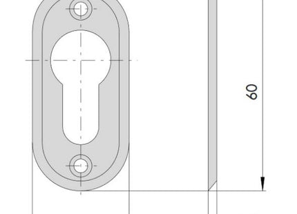 CISA BORCHIA IN OTTONE PER CILINDRI A PROFILO EUROPEO
