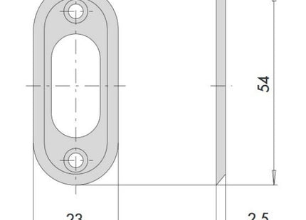 CISA BORCHIA IN OTTONE PER CILINDRI OVALI