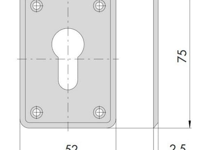 CISA BORCHIA IN OTTONE PER CILINDRI A PROFILO EUROPEO