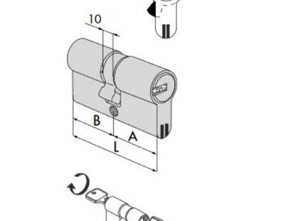 CISA CILINDRO A PROFILO EUROPEO ASTRAL SIGILLO