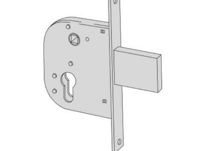CISA SERRATURA DA INFILARE SENZA CILINDRO ENTRATA MM50 AMBIDESTRA*
