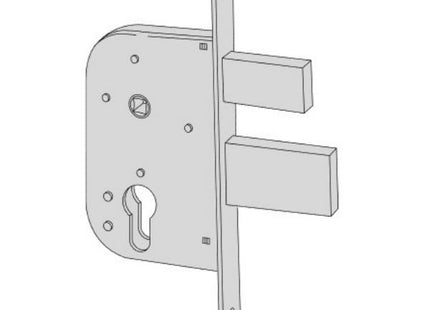 CISA SERRATURA DA INFILARE SENZA CILINDRO ENTRATA MM30 AMBIDESTRA*
