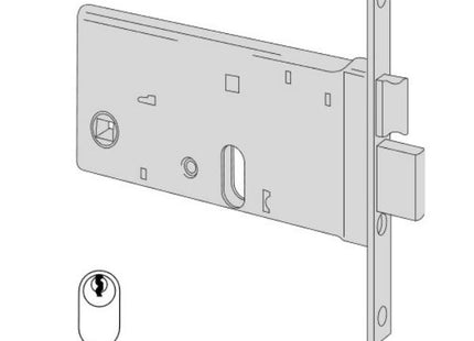 CISA SERRATURA DA INFILARE PER FASCE H.MM77 AMBIDESTRA