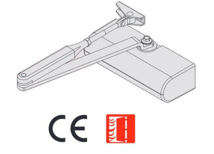 CISA CHIUDIPORTA AEREO SMART PLUS SENZA ARRESTO COLORE TESTA DI MORO*