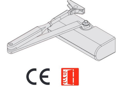 CISA CHIUDIPORTA AEREO SMART PLUS 2 SENZA ARRESTO COLORE ALLUMINIO*