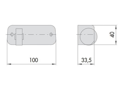 CISA BOCCHETTA DI INCONTRO IN FERRO ZINCATO PER ELETTROSERRATURE