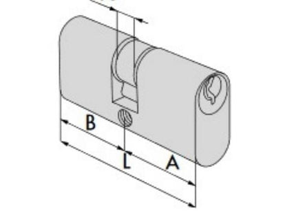 CISA CILINDRO OVALE CORPO IN OTTONE