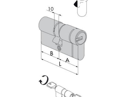 CISA CILINDRO ASTRAL TEKNO PRO DOPPIO FRIZIONATO