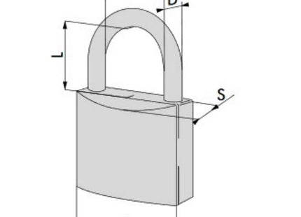 CISA LUCCHETTO OTTONE LOCKING LINE ARCO NORMALE CHIAVE UNICA KA