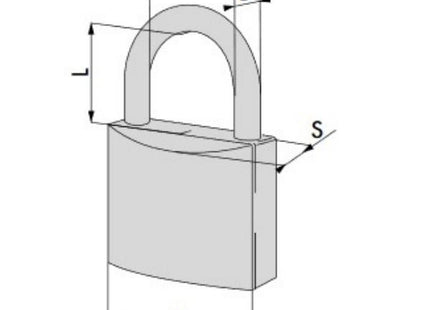 CISA LUCCHETTO OTTONE ARCO NORMALE