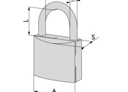 CISA LUCCHETTO OTTONE ARCO NORMALE CHIAVE UNICA KA