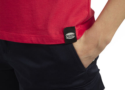 DIADORA T-SHIRT DONNA DA LAVORO MC ATHENA COLORE ROSSO IBISCO