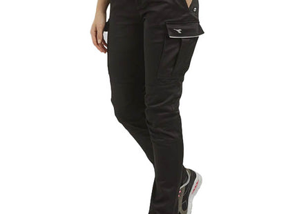 DIADORA PANTALONE DA LAVORO DONNA PANT CARGO ATHENA NERO