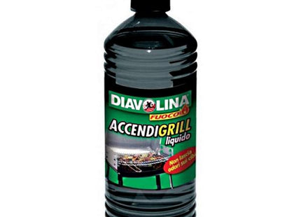 DIAVOLINA ACCENDIGRILL LIQUIDO ACCENDIFUOCO PER BARBECUE E CAMINETTI LT1