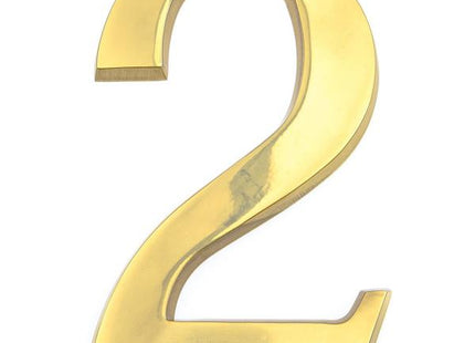 COTTALI NUMERO IN OTTONE LUCIDO MM100 N.2