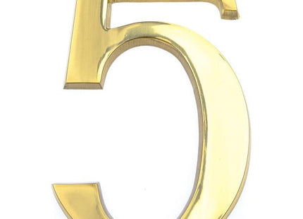 COTTALI NUMERO IN OTTONE LUCIDO MM100 N.5