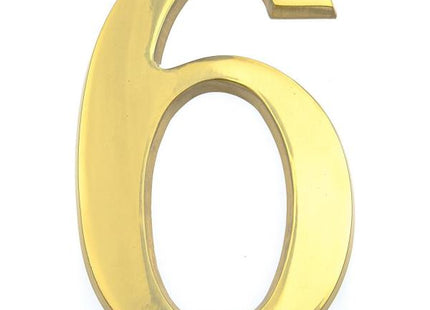 COTTALI NUMERO IN OTTONE LUCIDO MM100 N.6