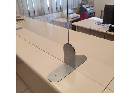 MINUTEX KIT FISSAGGIO SCHERMI PROTETTIVI IN ACCIAIO VERNICIATO GRIGIO