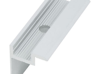 MORSETTO TERMINALE IN ALLUMINIO MOD. W4 MM38 PER FISSAGGIO PANNELLI