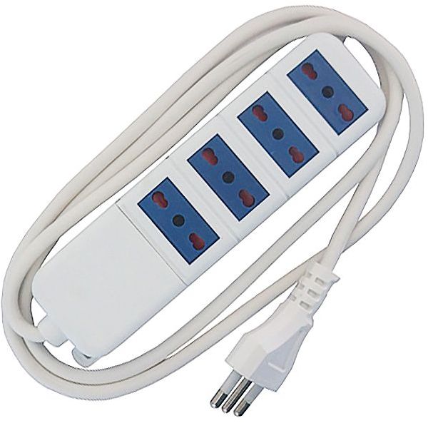 FAEG MULTIPRESA 4 PRESE CAVO DA MT1,5 SPINA 16A 3000W BIANCO