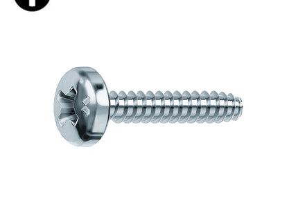 MUSTAD VITE AUTOFILETTANTE FLAT TC PH ZINCATA BIANCA D.MM 3,5X 9,5