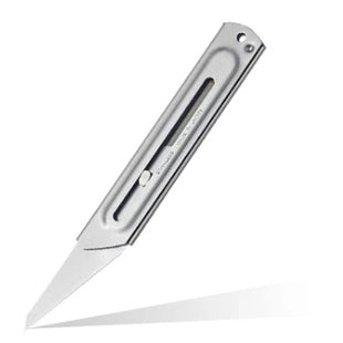 OLFA CUTTER MOD. CK-2 IN ACCIAIO INOX E LAMA INCLINATA A 2 TAGLIENTI