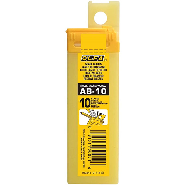 OLFA LAME PER CUTTER MOD. AB-10 SEGMENTATE DA MM 9 CONF.DA PZ10*