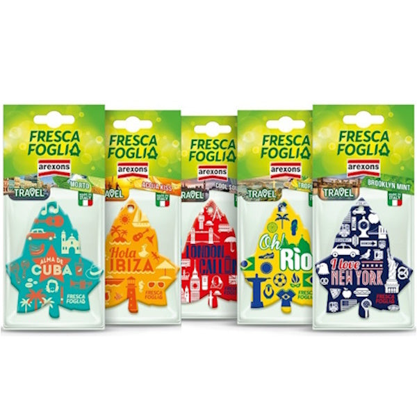 AREXONS PROFUMATORE PER AUTO FRESCA FOGLIA TRAVEL