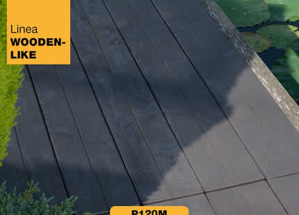 ARTPLAST LINEA WOODENLIKE PIASTRELLA MM1178X157X25 MARRONE