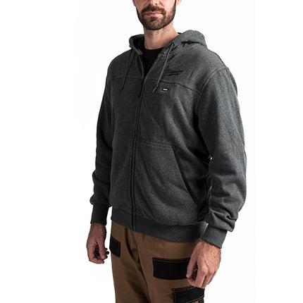 MILWAUKEE FELPA TERMICA CON CAPPUCCIO M12 HH GREY 3-0 TG. XL*