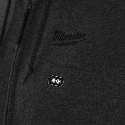 MILWAUKEE FELPA TERMICA CON CAPPUCCIO M12 HH GREY 3-0 TG. XL*