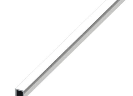 ALFER TUBO QUADRATO ALLUMINIO ANODIZZATO OTTICA CROMATA MT.1