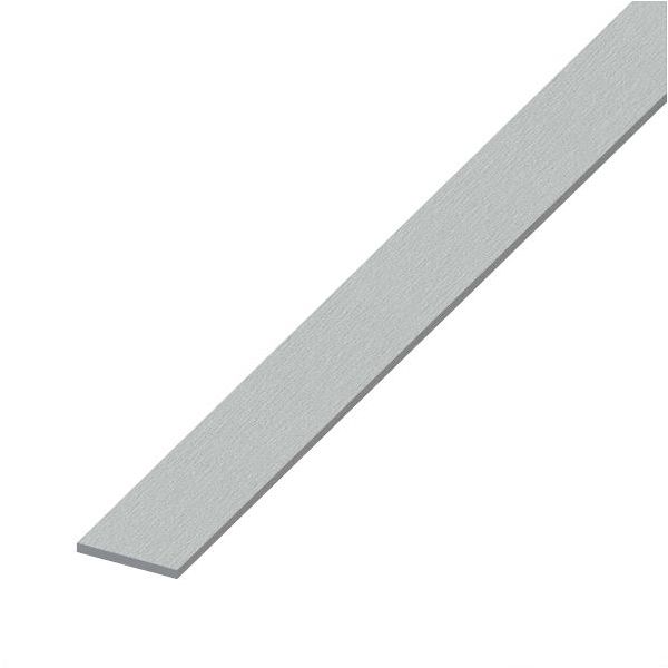 ALFER BARRA PIATTA ALLUMINIO ANODIZZATO EFFETTO INOX MT.1