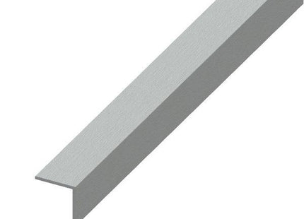 ALFER ANGOLARE LATI UGUALI ALLUMINIO ANODIZZATO EFFETTO INOX MT.1