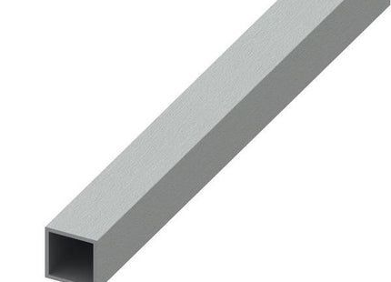 ALFER TUBO QUADRATO ALLUMINIO ANODIZZATO EFFETTO INOX MT 1