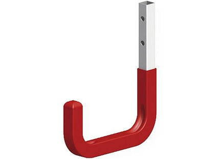 ALFER GANCIO PER PARETI ACCIAIO ZINCATO GOMMATO ROSSO