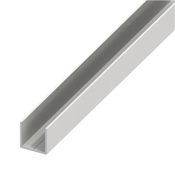 ALFER PROFILO QUADRATO A U PVC BIANCO MT.1