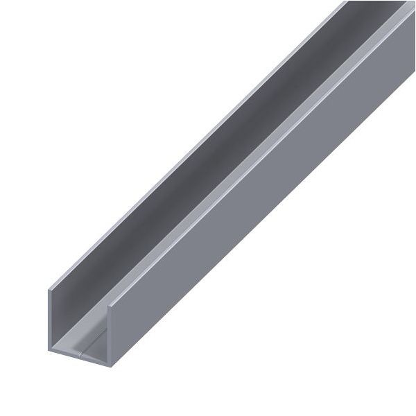 ALFER PROFILO A U ALLUMINIO NATURALE MT.1