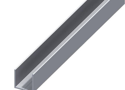 ALFER PROFILO QUADRATO A U ALLUMINIO NATURALE MT.2,5