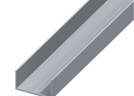 ALFER PROFILO RETTANGOLARE A U ALLUMINIO NATURALE MT.2,5