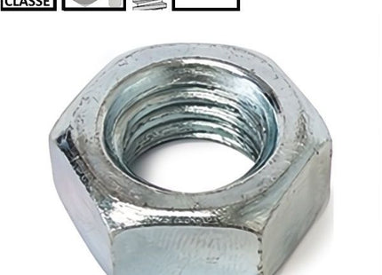 DADO ESAGONALE MEDIO PASSO GROSSO CL. 8 Z.BIANCO UNI 5588 DIN 934