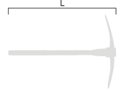 AUSTRALIAN PICCONE MANICO ANIMA FIBRA DI VETRO KG1,5 CM100