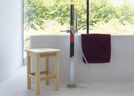 PIRCHER SGABELLO IN ABETE GREZZO MM300X300X440