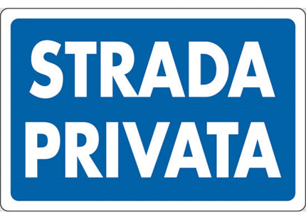 SEGNALE STRADA PRIVATA IN PLASTICA MM300X200