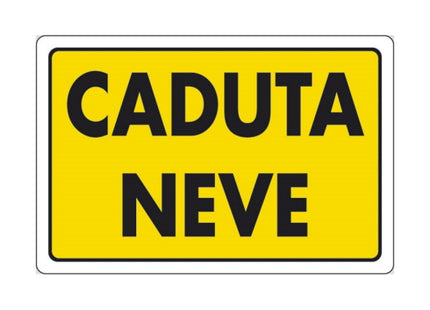 SEGNALE CADUTA NEVE IN PLASTICA MM300X200