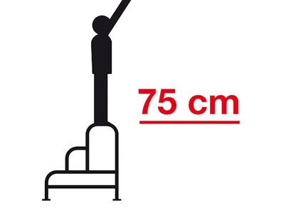 FACAL SGABELLO PLANO IN ALLUMINIO FISSO SALDATO