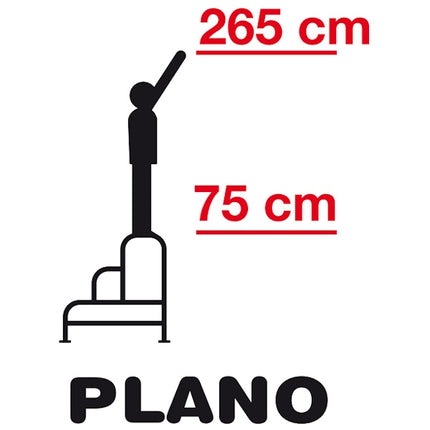 FACAL SGABELLO PLANO IN ALLUMINIO FISSO SALDATO